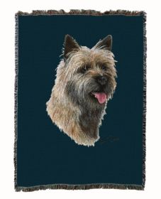 Cairn Terrier 2 Cotton Woven Throw