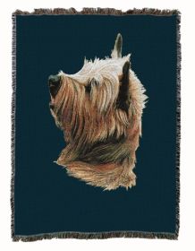 Cairn Terrier Cotton Woven Throw
