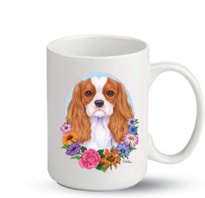 Cavalier King Charles Spaniel - Best of Breed PItcher Flower Mugs