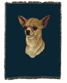 Chihuahua 2B Cotton Woven Throw
