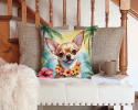 Chihuahua 6404 Luau Throw Pillow