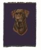 Labrador Retriever 2 - Chocolate - Cotton Woven Throw