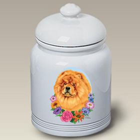 Chow Chow - Red - Best of Breed TP Ceramic Treat Jar