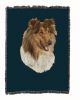 Collie - Rough 2 - Cotton Woven Throw