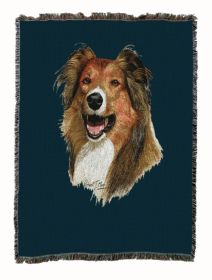 Collie - Rough - Cotton Woven Throw