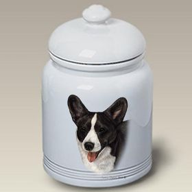 Corgi - Cardigan - Black Brindle - Best of Breed Ceramic Treat Jar