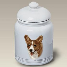 Corgi - Cardigan - Red and White - Best of Breed Ceramic Treat Jar