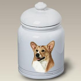Corgi - Pembroke - Fawn and White - Best of Breed Ceramic Treat Jar