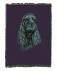 Cocker Spaniel - Black - Cotton Woven Throw