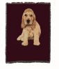 Cocker Spaniel - Puppy - Cotton Woven Throw