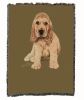 Cocker Spaniel - Puppy - Cotton Woven Throw