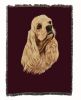 Cocker Spaniel 1 Cotton Woven Throw