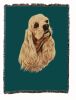 Cocker Spaniel 1 Cotton Woven Throw