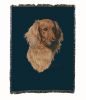 Dachshund - Longhair - Red - Cotton Woven Throw