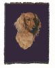 Dachshund - Longhair - Red - Cotton Woven Throw