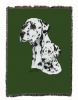 Dalmatian with Puppy Cotton Woven Throw