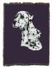 Dalmatian with Puppy Cotton Woven Throw