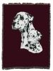 Dalmatian with Puppy Cotton Woven Throw