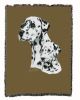 Dalmatian with Puppy Cotton Woven Throw