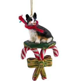 Corgi - Cardigan - Candy Cane Ornament