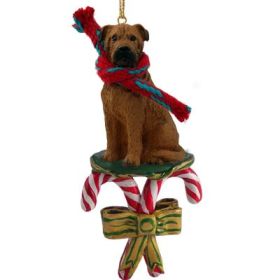 Bullmastiff - Candy Cane Ornament