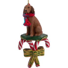 Vizsla - Candy Cane Ornament