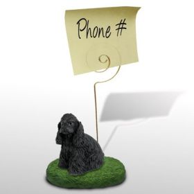 Cocker Spaniel - Black - Memo Holder