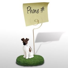 Smooth Fox Terrier - Brown and White - Memo Holder