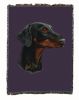 Doberman 2 Cotton Woven Throw