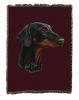 Doberman 2 Cotton Woven Throw