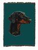 Doberman 2 Cotton Woven Throw