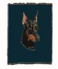 Doberman Cotton Woven Throw