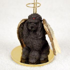 Poodle - Chocolate - Angel Ornament