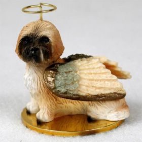 Lhasa Apso - Brown - Sport Cut - Angel Ornament