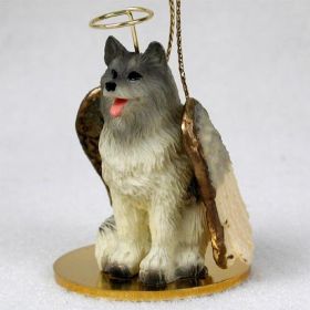 Keeshond - Angel Ornament