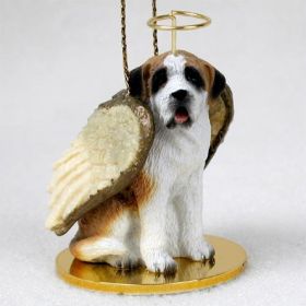 Saint Bernard - Smooth Coat - Angel Ornament