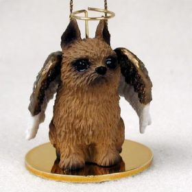 Brussels Griffon - Red - Angel Ornament
