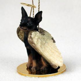 Min Pin - Tan and Black - Angel Ornament