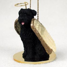 Bouvier des Flandres - Uncropped - Angel Ornament