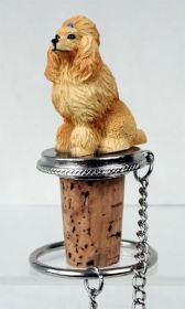 Poodle - Apricot - Bottle Stopper