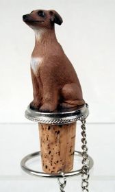 Italian Greyhound - Bottle Stopper