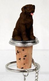 Labrador Retriever - Chocolate - Bottle Stopper