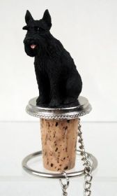 Giant Schnauzer - Black - Bottle Stopper