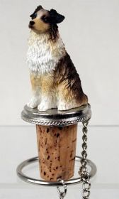 Australian Shepherd - Brown - Docked - Bottle Stopper