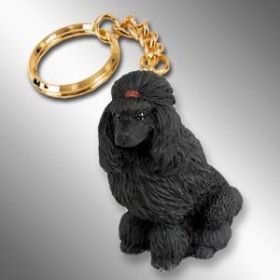Poodle - Black - Keychain