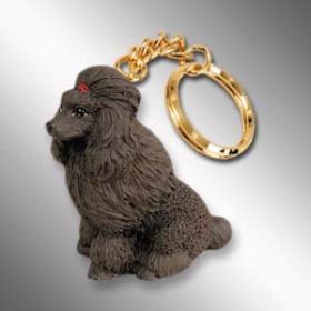 Poodle - Chocolate - Keychain