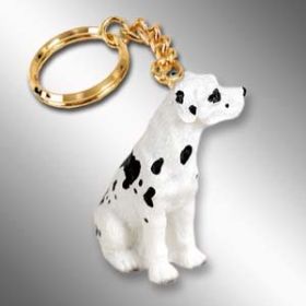 Great Dane - Harlequin - Uncropped - Keychain