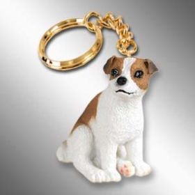 Jack Russell Terrier - Brown and White - Smooth Coat - Keychain
