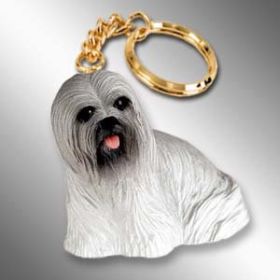 Lhasa Apso - Gray - Keychain