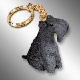 Kerry Blue Terrier Keychain